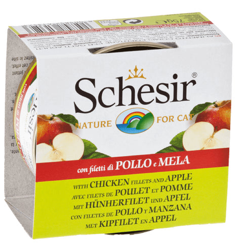 Hrana umeda pentru pisici Schesir Fruit Pui si mar 75g