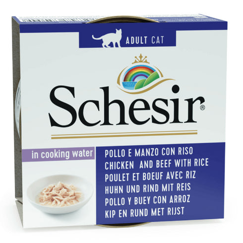 Hrana umeda pentru pisici Schesir Pui Vita si Orez 85g