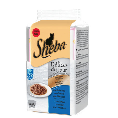Hrana umeda pentru pisici Sheba Selectii de peste