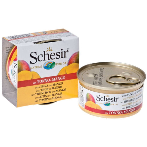 Hrana umeda pentru pisici Schesir Fruit Ton si Mango 75g