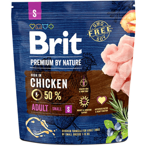 Hrana uscata Brit Premium by Nature Adult S 1 Kg