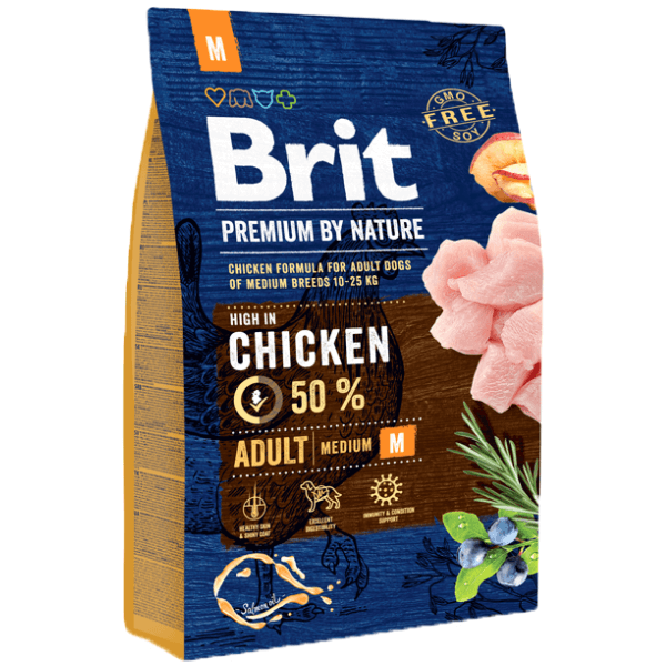 Hrana uscata Brit Premium by Nature Adult M 3 Kg - Animax