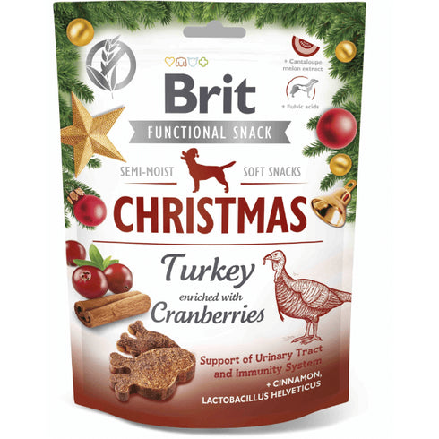 Hrana uscata pentru caini Brit Care Dog Snack Christmas 150g