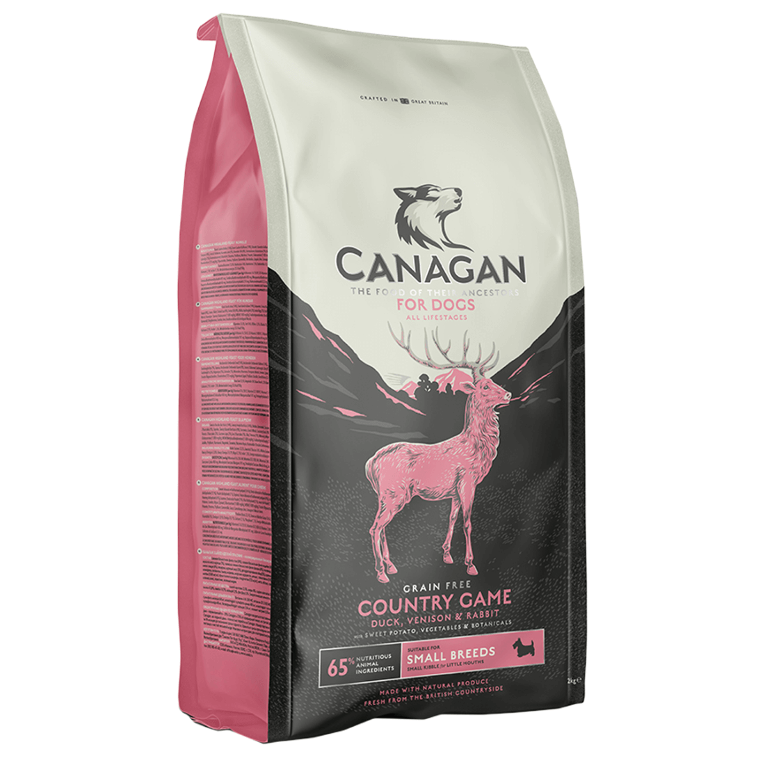 Hrana uscata pentru caini Canagan Grain Free Small Breed Vanat 2kg - Animax
