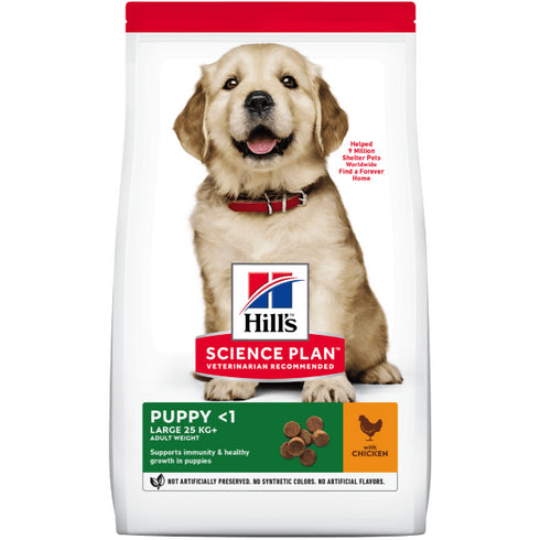 Hrana uscata pentru caini Hill'S Puppy Healthy Development Large Breed cu Pui 2.5kg
