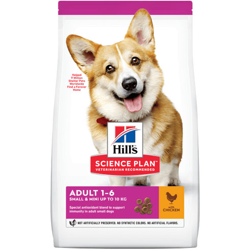 Hrana uscata pentru caini Hill's Science Plan Adult Small&Mini Pui 2.5 kg