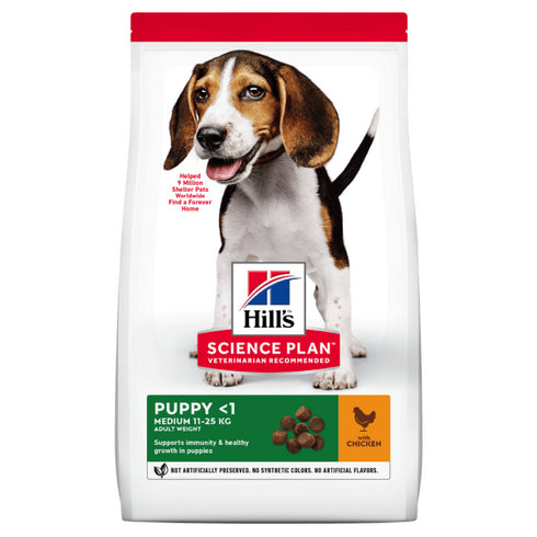 Hrana uscata pentru caini Hill's Science Plan Medium Puppy Chicken 14kg