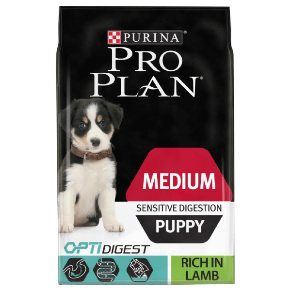 Hrana uscata pentru caini Pro Plan Puppy Medium Sensitive Digest 12kg - Animax