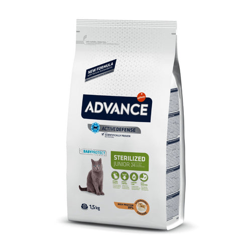 Hrana uscata pentru pisici Advance Young Sterilised cu pui si orez 1.5 kg