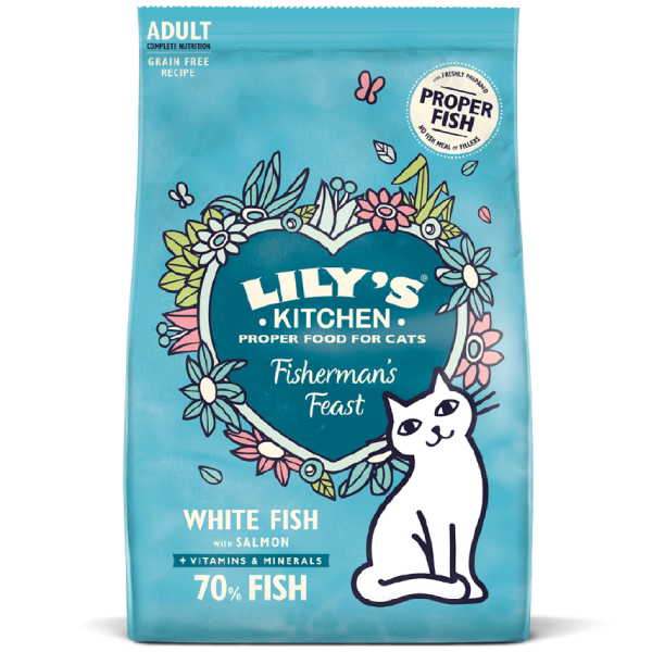 Hrana uscata pentru pisici Lily's Kitchen Cat Peste alb&Somon 800g - Animax