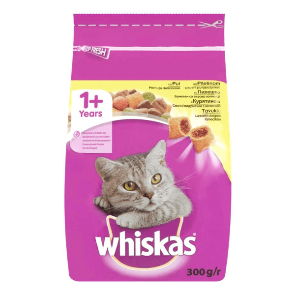 Hrana uscata pentru pisici Whiskas Adult cu pui 300 g - Animax