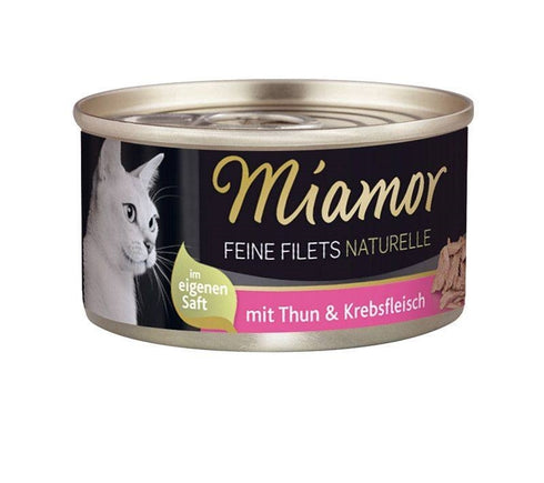 Hrana umeda pentru pisici Miamor cu ton si crab 80 g