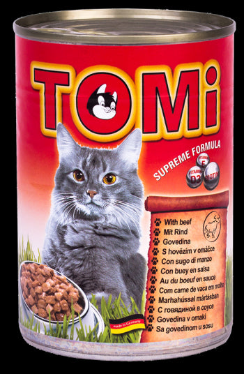 Hrana umeda pentru pisici Tomi cu vita 400g