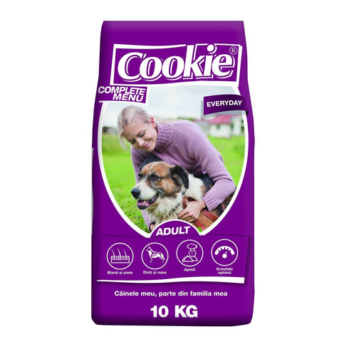 Hrana uscata pentru caini Cookie Adult 10 kg