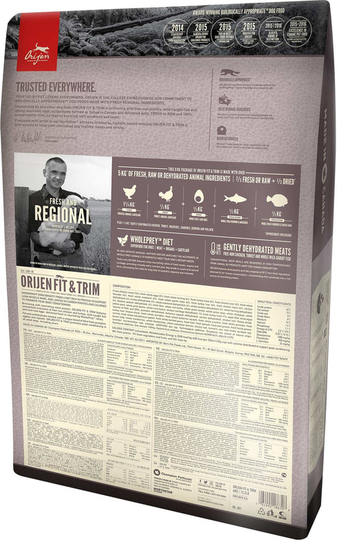 Hrana uscata pentru caini Orijen Fit and Trim 11.4 kg