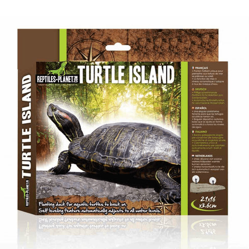 Insula Plutitoare pentru testoase Reptiles Planet M 21x16x3.6cm