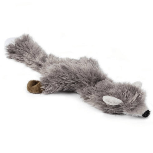 Jucarie pentru caini Beeztees Flatino Vulpe Gri 30cm