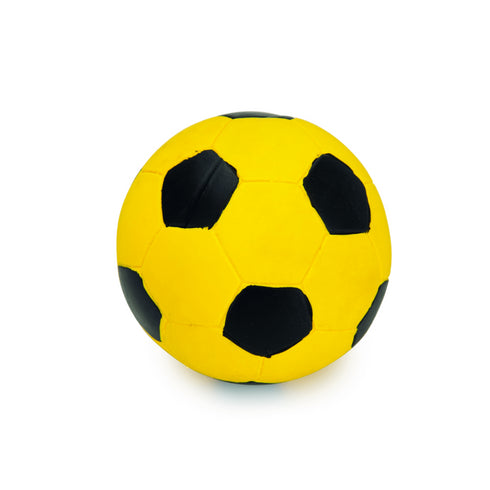 Jucarie pentru caini Beeztees Minge fotbal latex S 8 cm