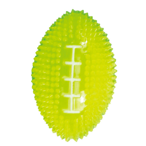 Jucarie pentru caini Enjoy Minge Rugby Luminoasa 8cm