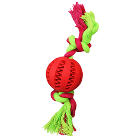 Jucarie pentru caini Enjoy Minge&Sfoara 22cm