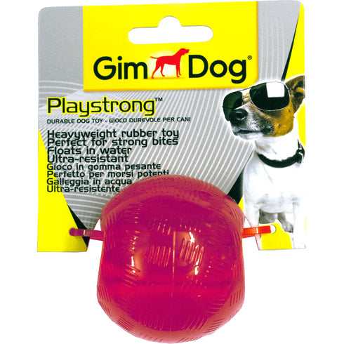 Jucarie din cauciuc pentru caini Gimdog Playstrong Bila 6cm