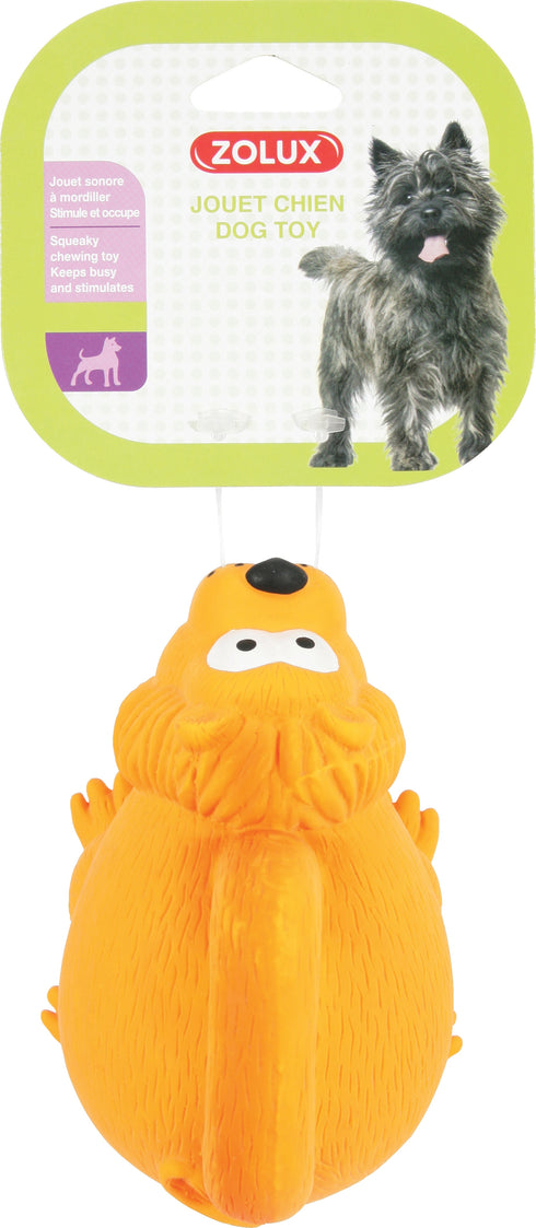 Jucarie pentru caini Latex cu maner Zolux 15 cm Orange