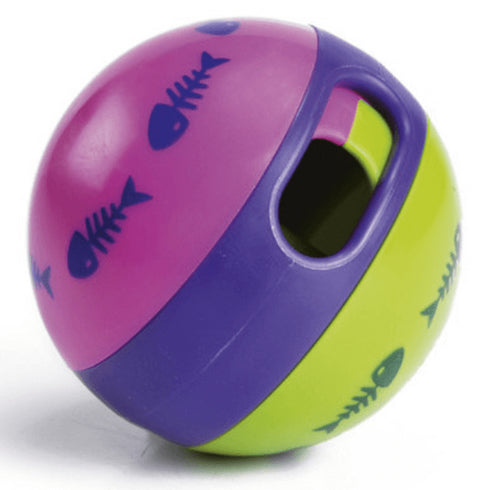 Jucarie pentru pisici Beeztees SnackBall Catrino 6cm