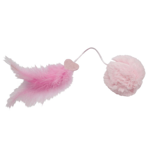 Jucarie pentru pisici Enjoy Bila cu pene 8031