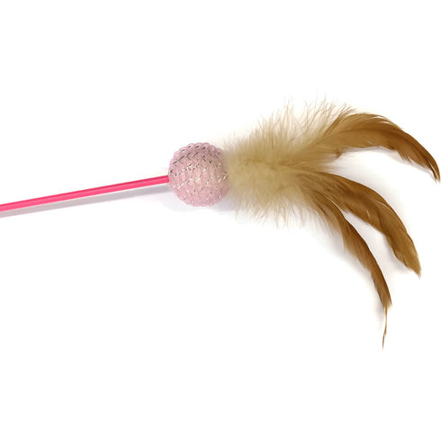 Jucarie pentru pisici Gimcat Undita Bila&Pene