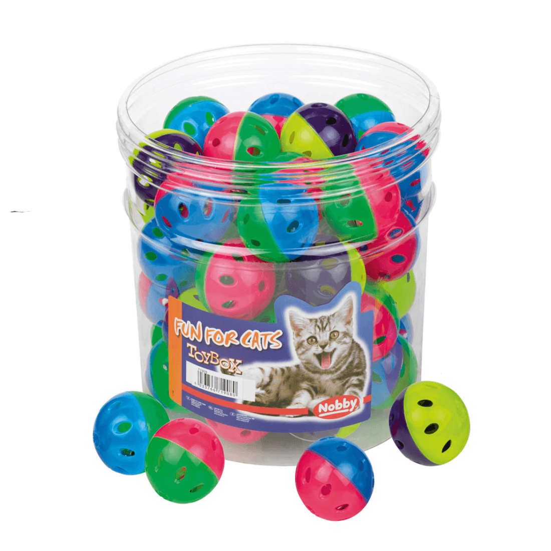 Jucarie pentru pisici Nobby Bila Color 4cm - Animax