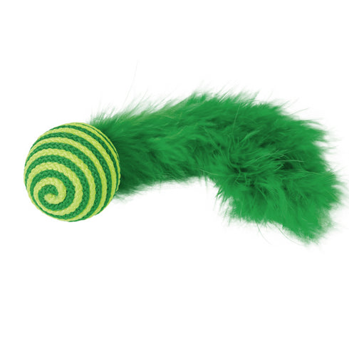 Jucarie pentru pisici Nobby Zornaitoare cu pene 19cm