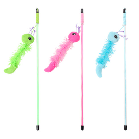 Jucarie pentru pisici Pawise Undita cu omida