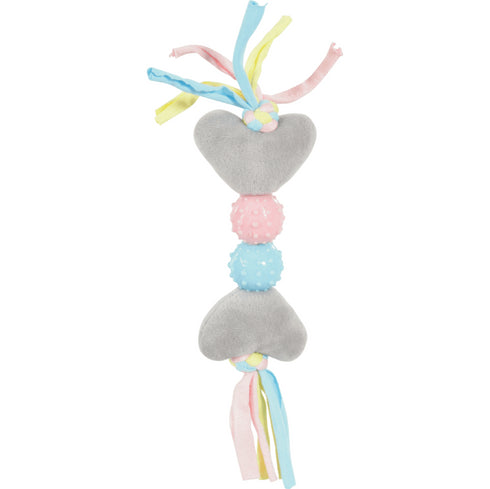 Jucarie din plus pentru caini Zolux Puppy Inima Gri