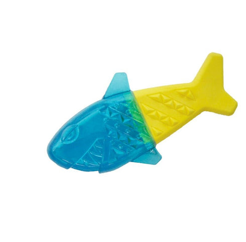 Jucarie din cauciuc pentru caini Imac Cooling Shark 16 cm