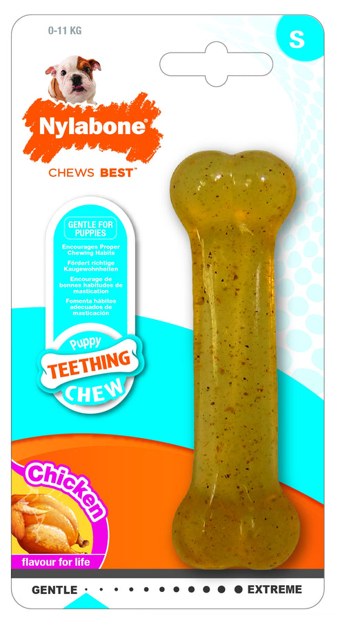 Jucarie pentru caini NY Puppy Chew Os cu pui S