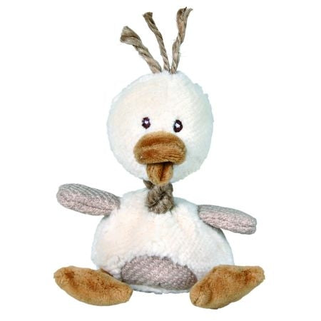 Jucarie pentru caini rata de plus cu sunet 15 cm