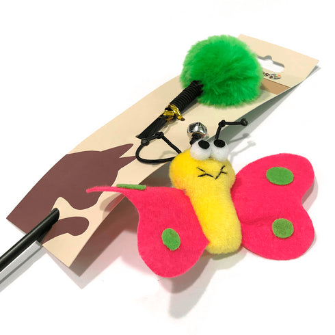 Jucarie pentru pisici undita Beeztees Daisy 40 cm