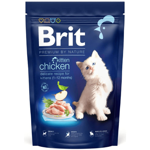 Hrana uscata pentru pisicute Brit Premium Cat Kitten Pui 1.5kg