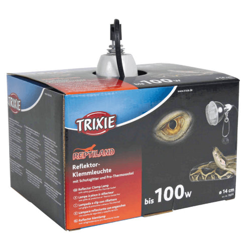 Lampa cu clema pentru terariu Trixie 100W ø14x17cm