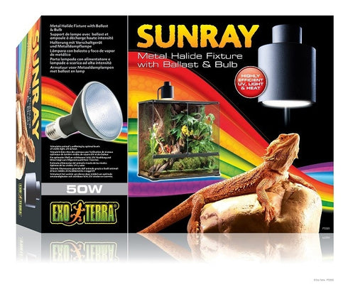 Set lampa pentru reptile Sunray Exo Terra 50 W