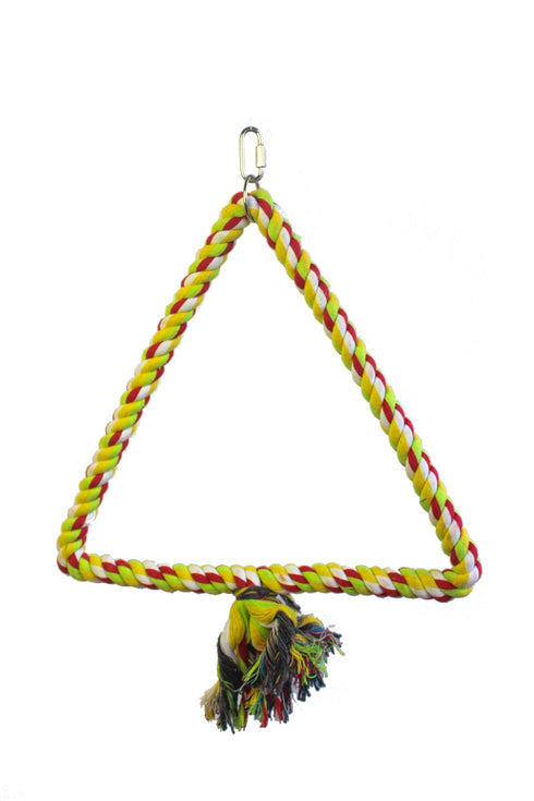 Jucarie pentru pasari leagan Sfoara Color 40X32cm