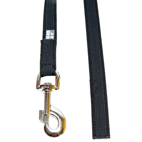 Lesa neagra antiderapanta cu maner pentru caini JULIUS K9 14MMx2M 30 kg