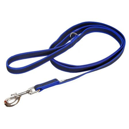Lesa antiderapanta pentru caini Julius K9 cu maner 20mm x 3m max.50 kg Albastra