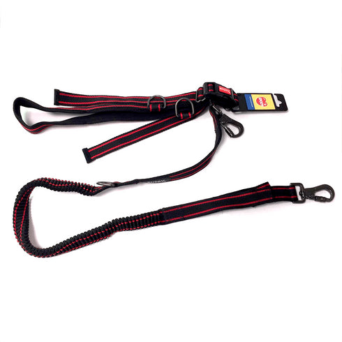 Lesa pentru caini Enjoy HQ Jogging Handsfree NY & NE Black 1420