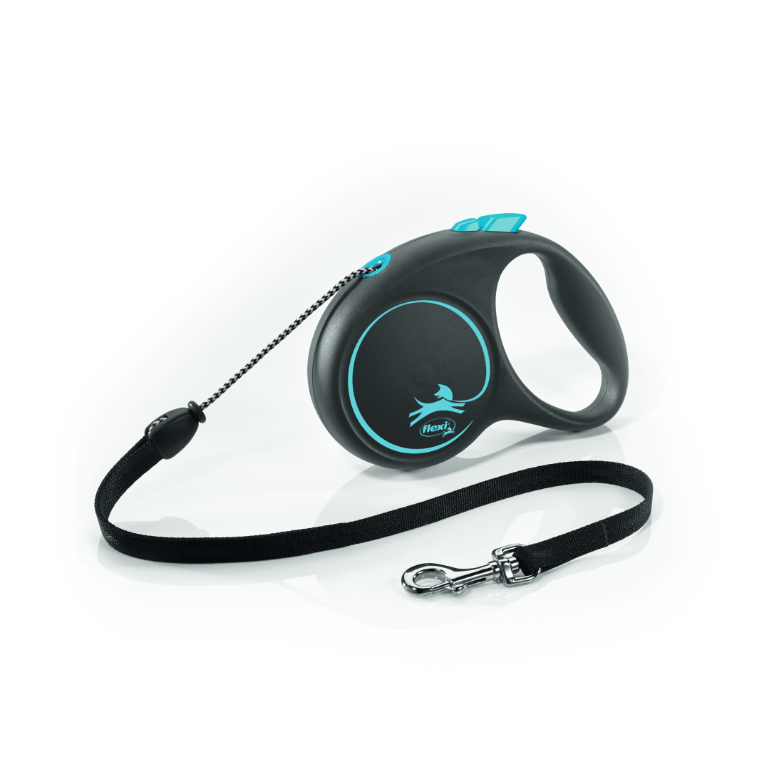 Lesa pentru caini Flexi Design Albastra Snur M 5m - Animax