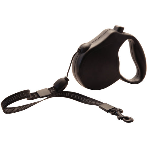 Lesa retractabila pentru caini Fida Medium Neagra 5m