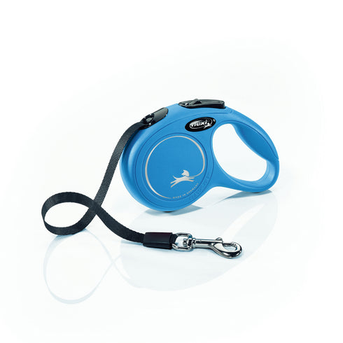 Lesa pentru caini Flexi New Classic Banda XS 3m Albastru