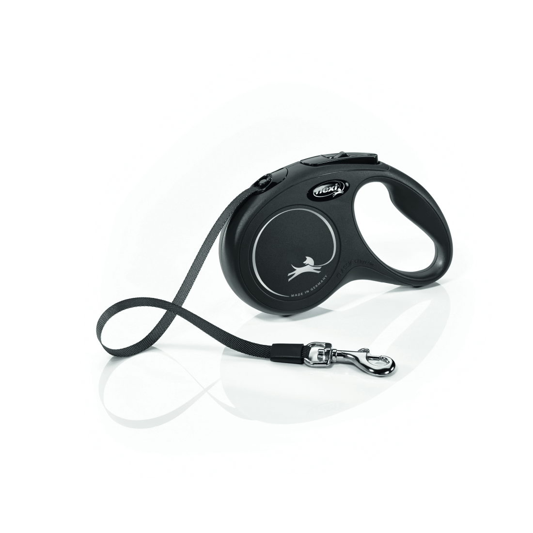 Lesa pentru caini Flexi New Classic Banda S 5m Negru - Animax