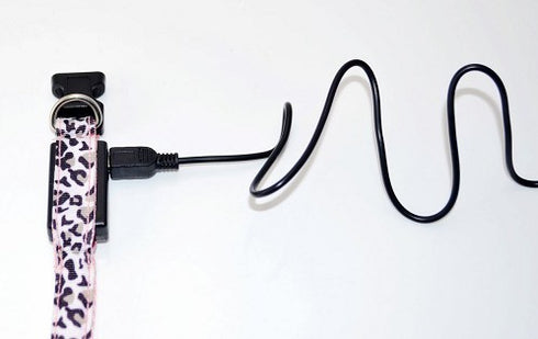 Zgarda galbena pentru caini Tize Flash Usb S