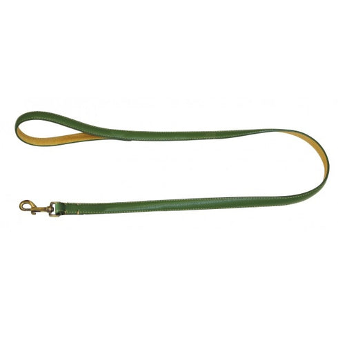 Lesa verde din piele pentru caini Croci 2 x 120 cm